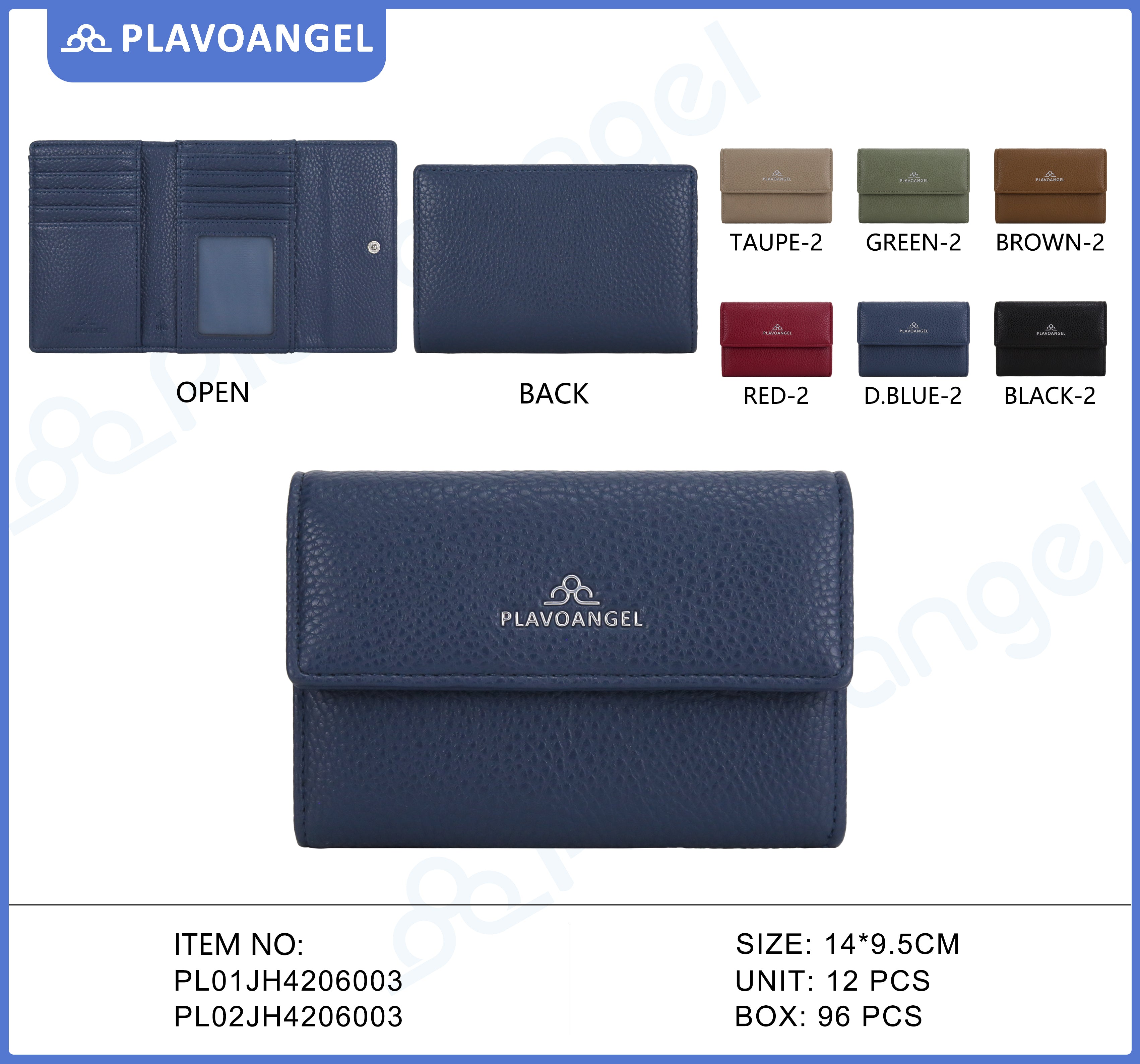 Elegant Tri-Fold PU Wallet