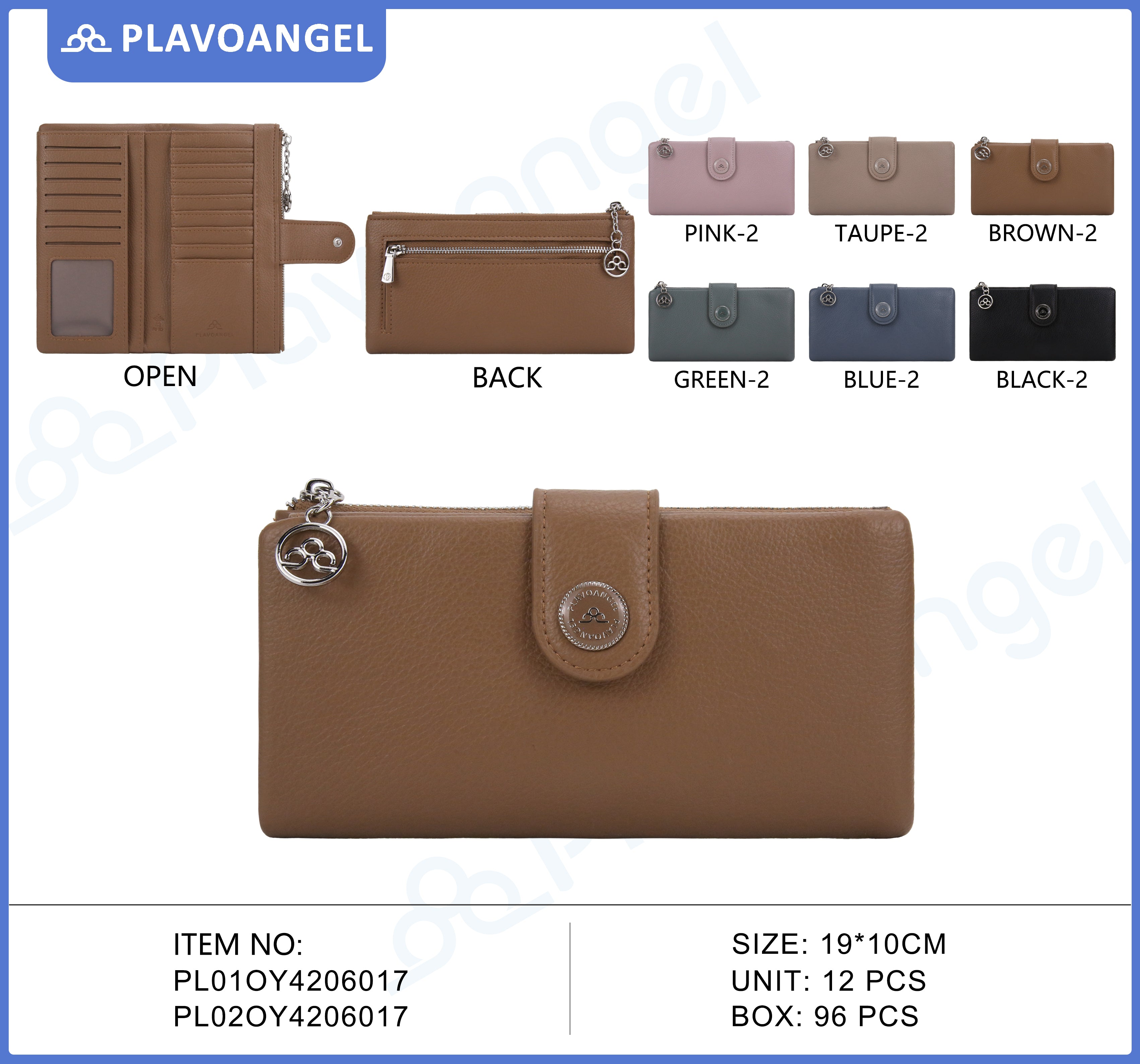 Elegant Snap Button Ladies Wallet