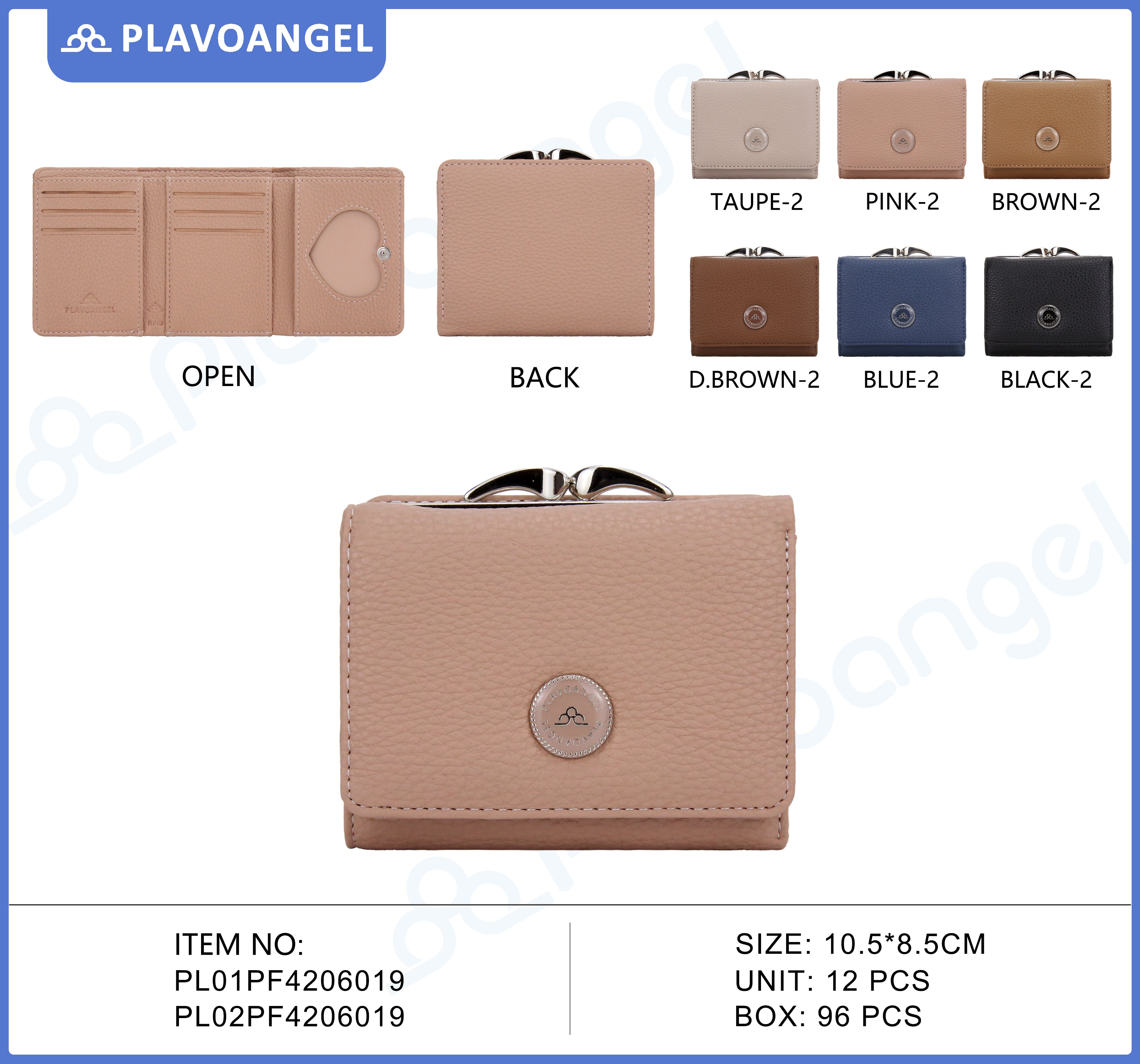 Plavoangel Heart Kiss-Lock Wallet
