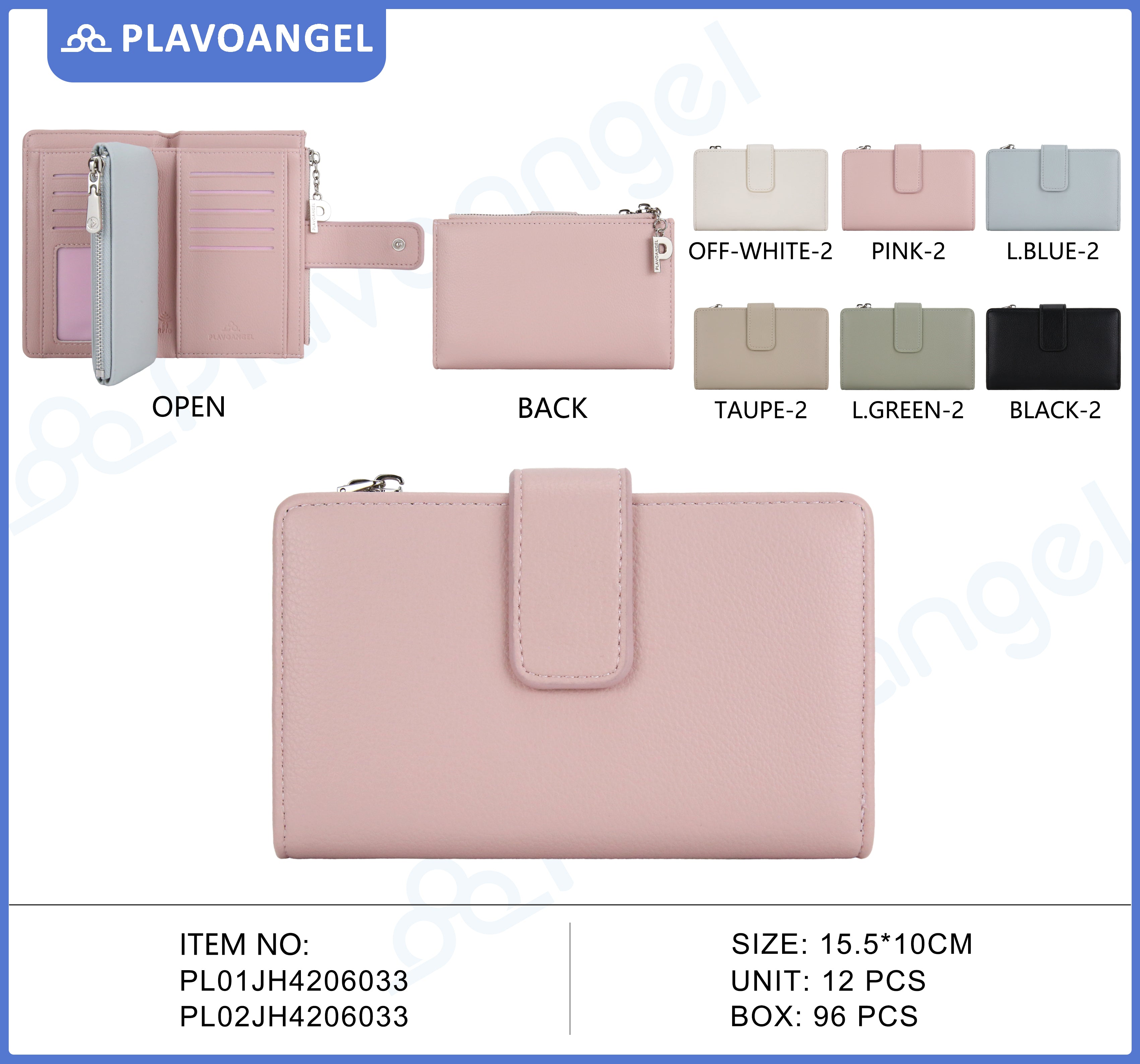 Elegant Strap Closure PU Wallet
