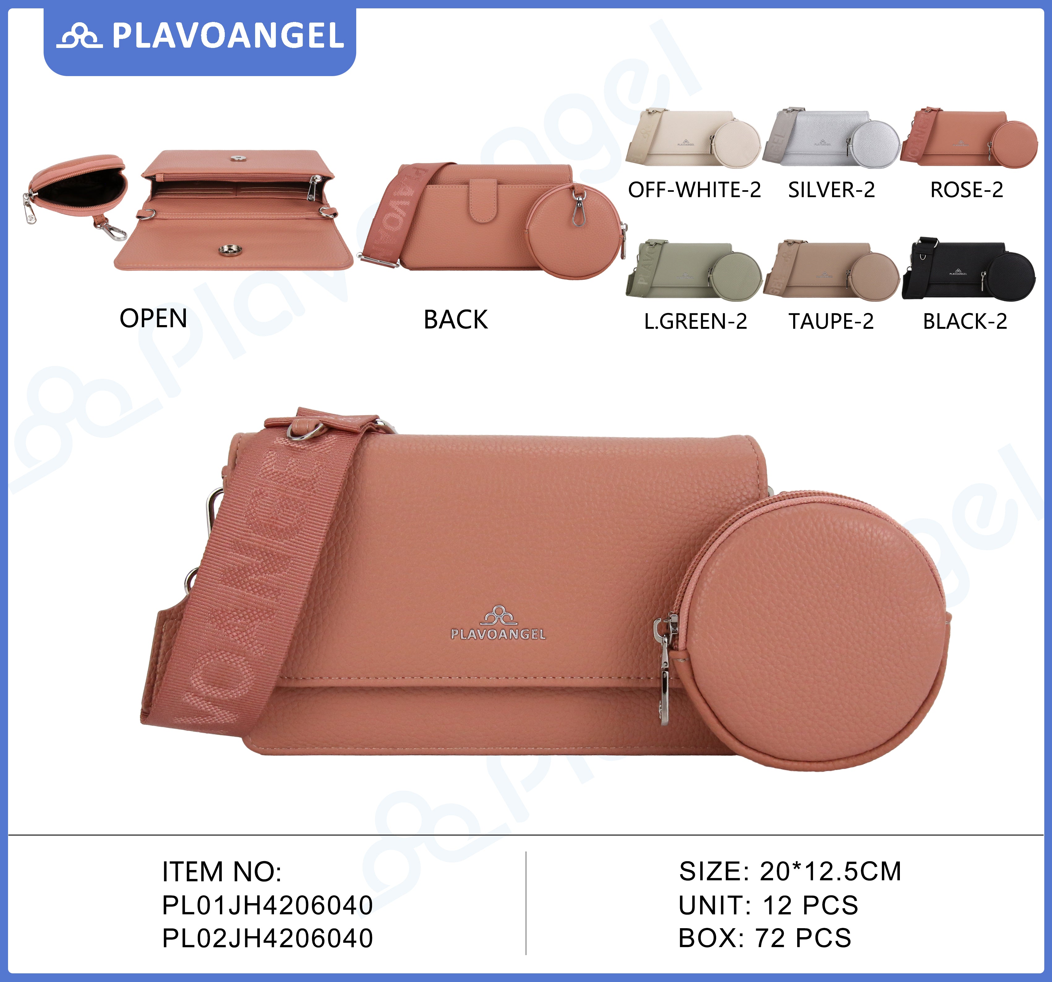Trendy 2-Piece Crossbody Set