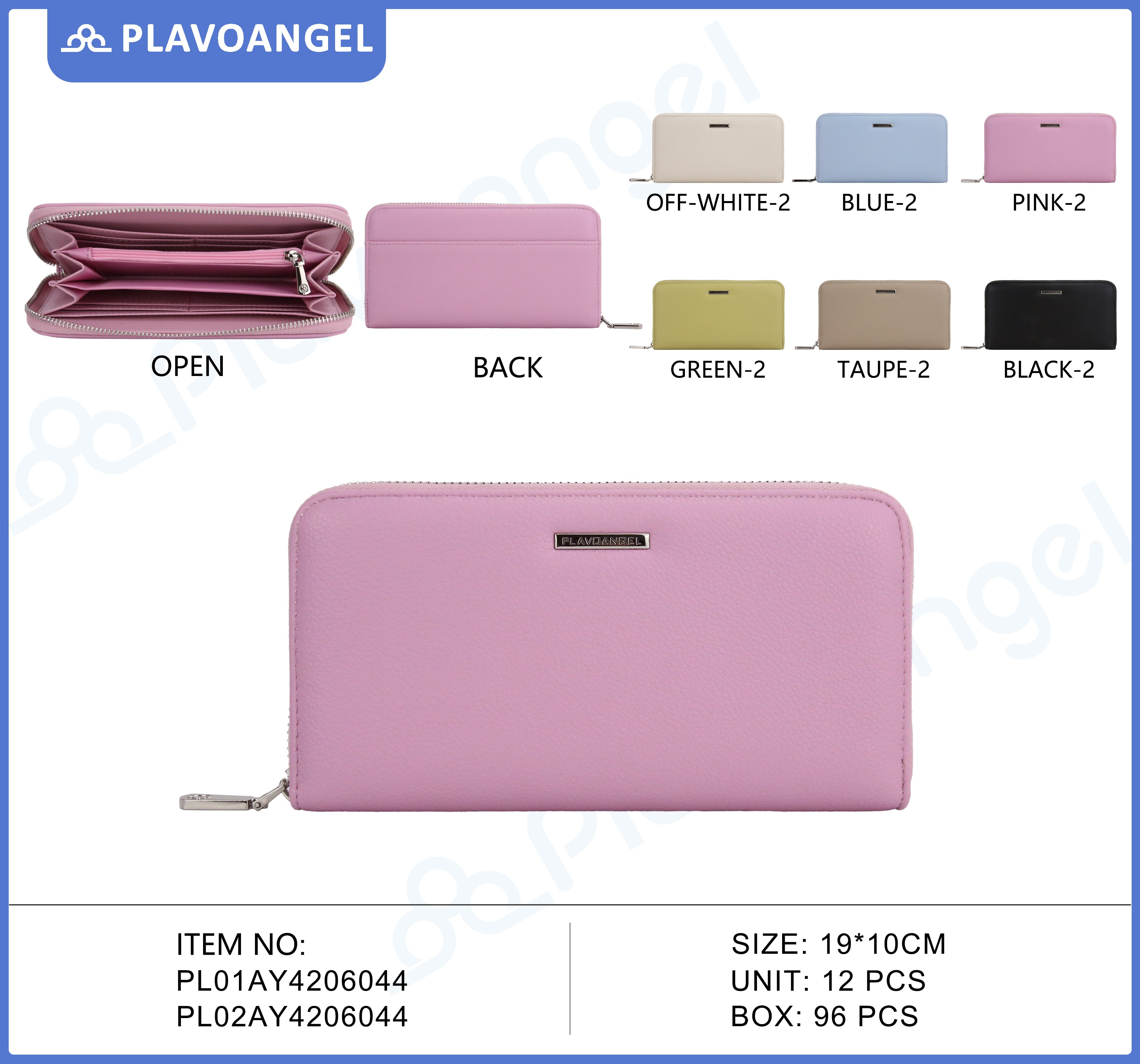 Elegant Zip-Around PU Wallet
