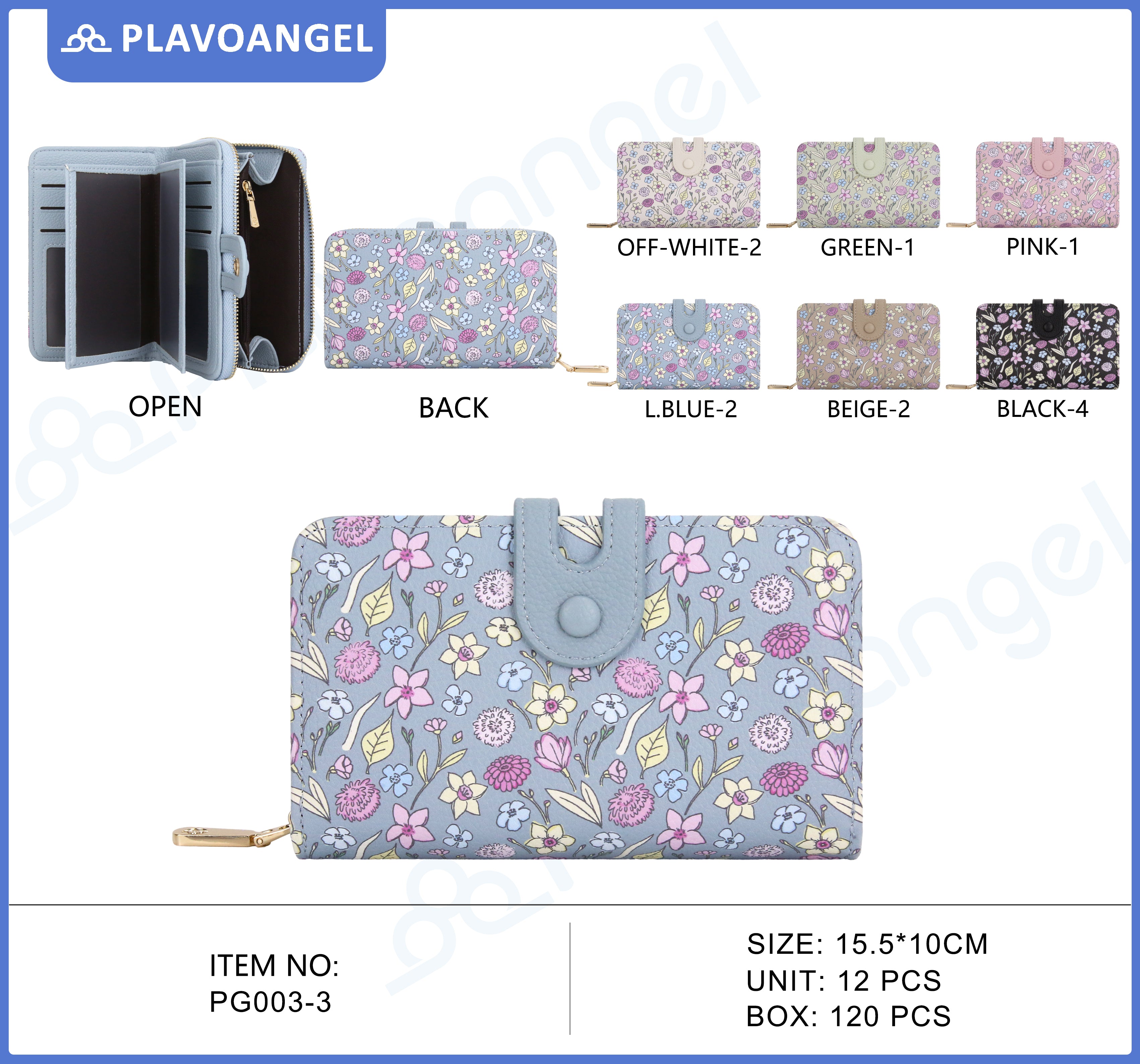 Floral Print Mid-Size Women's Wallet