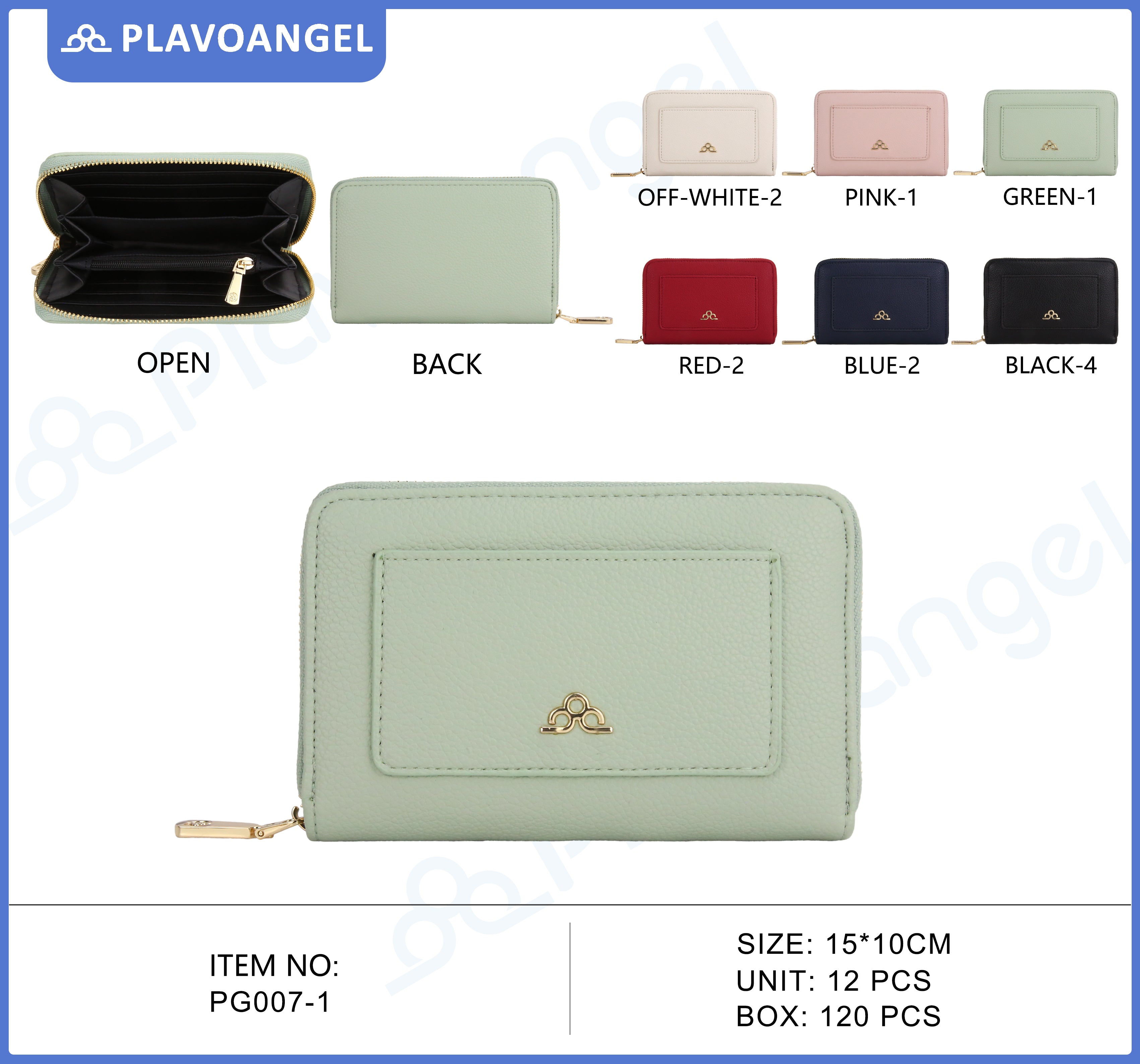 Chic Compact Zip-Around Wallet