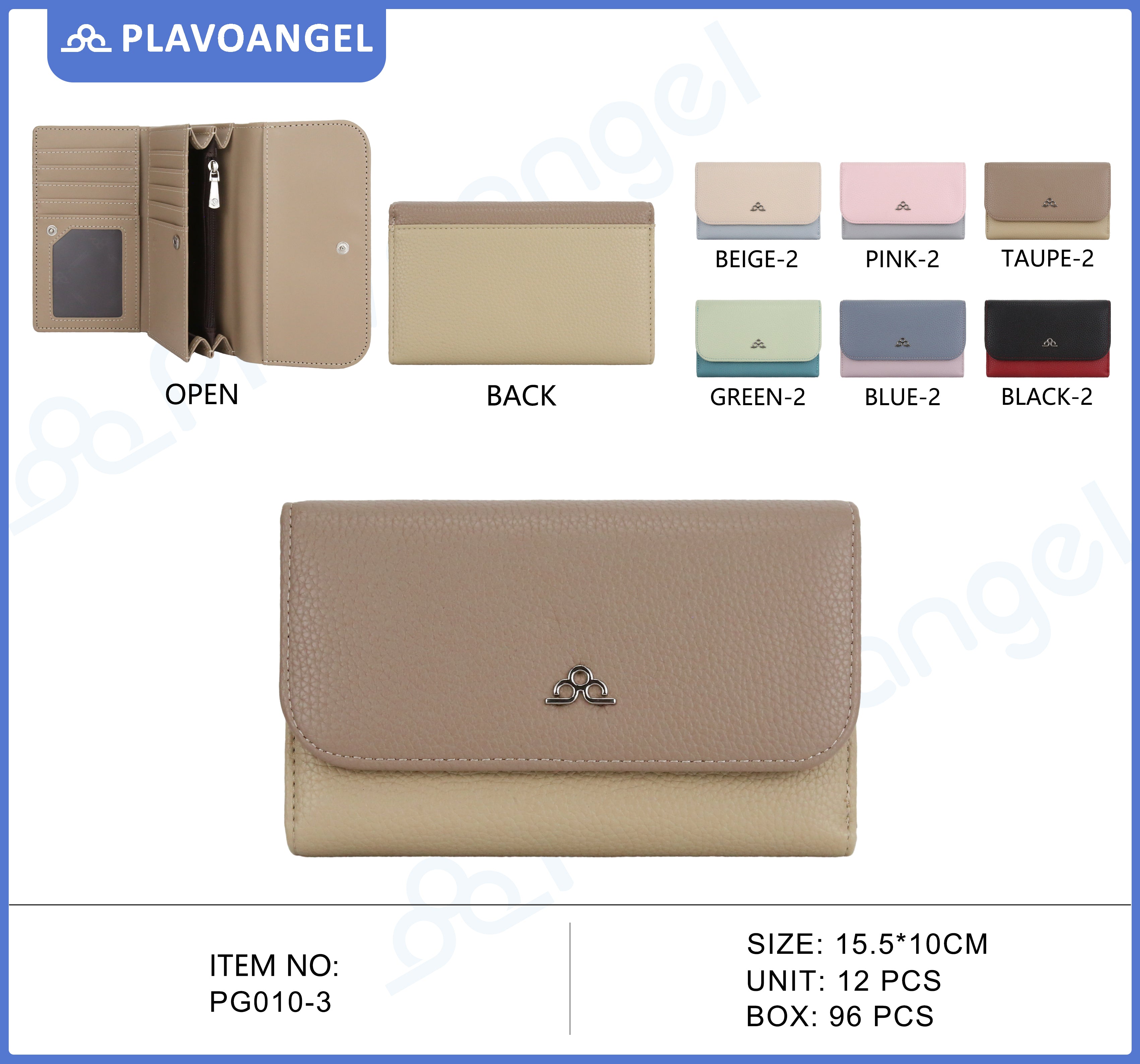 Elegant Dual-Tone Ladies Wallet