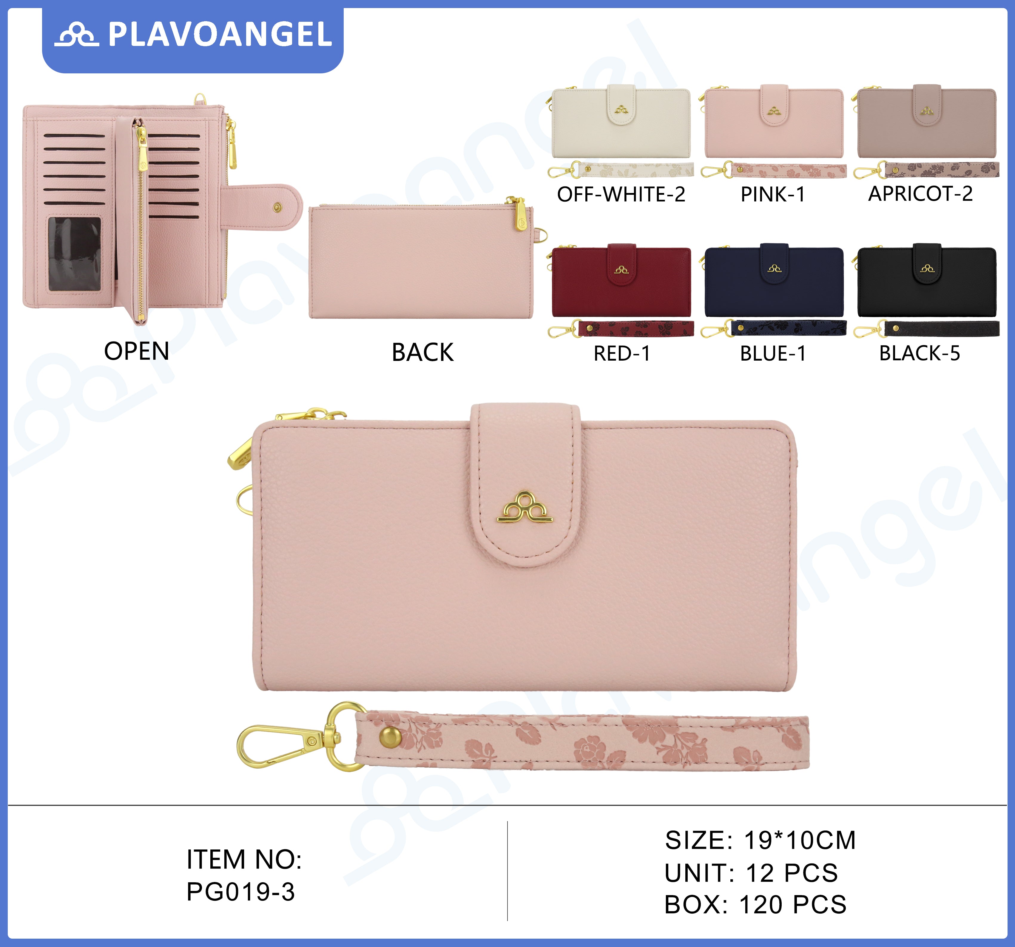 Elegant Floral Strap Long Wallet