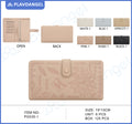 Embroidered Butterfly PU Long Wallet