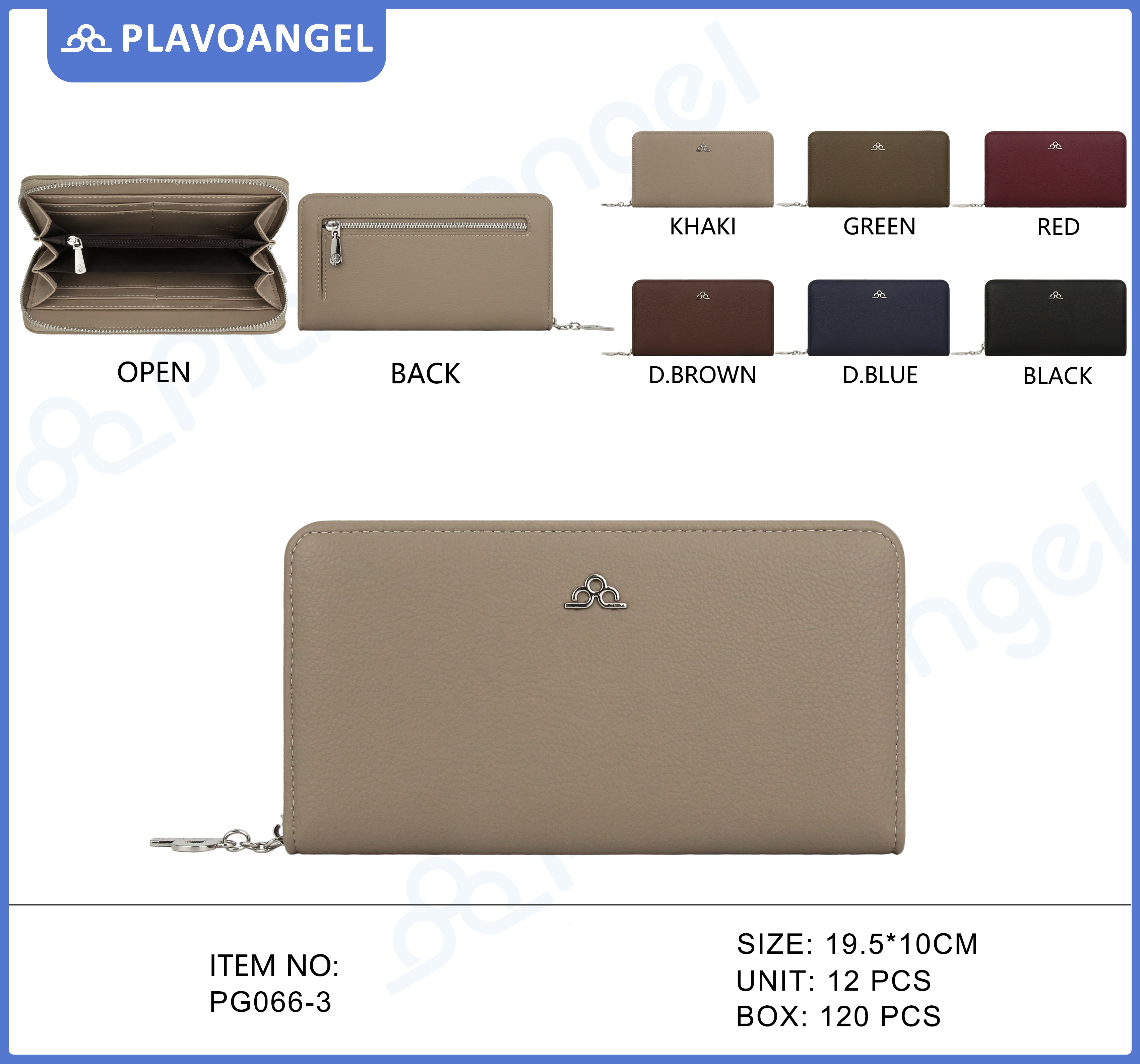 Elegant Zip-Around Ladies Wallet