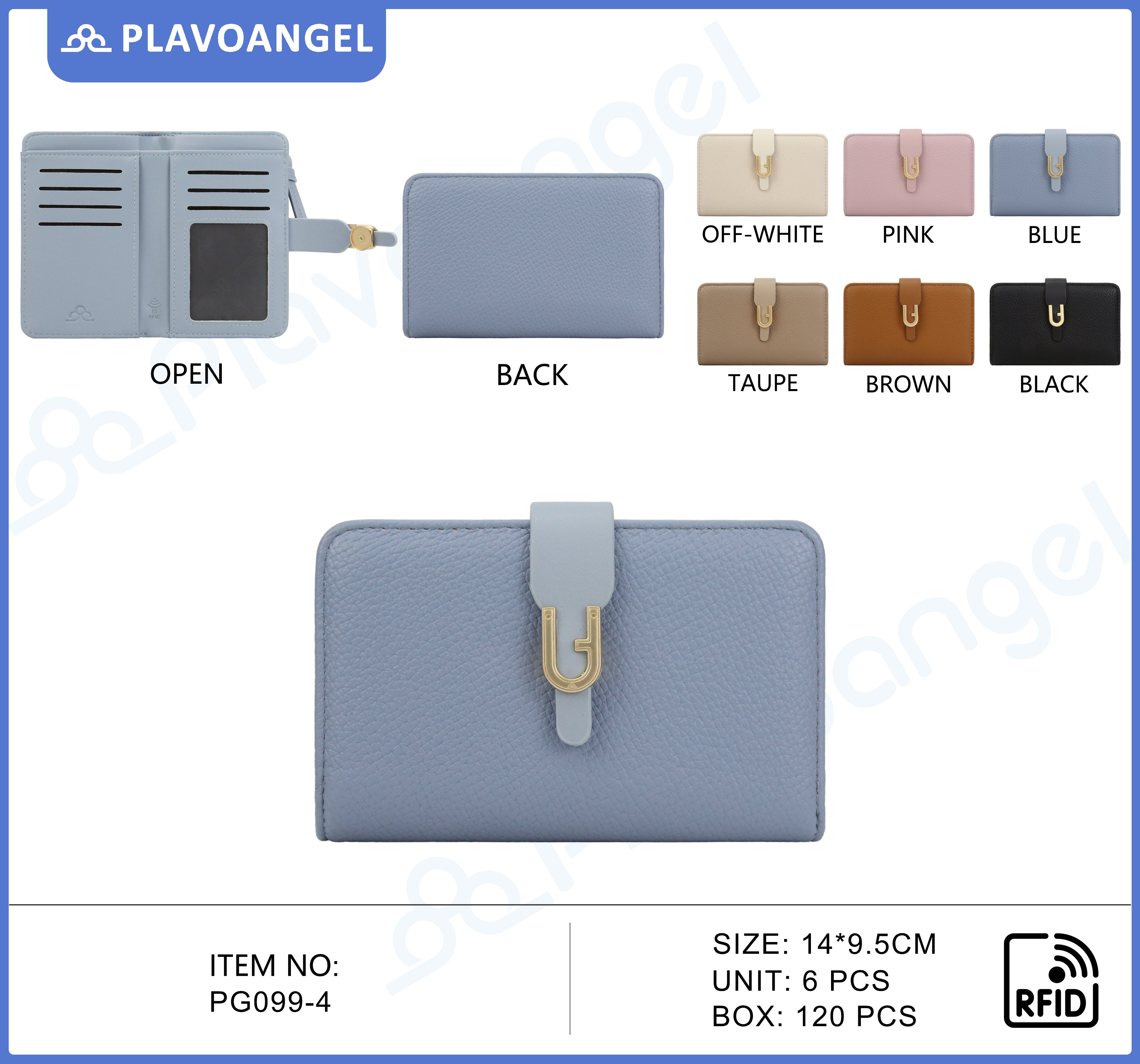 Elegant U-Clasp RFID Wallet